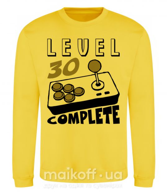 Свитшот Level 30 complete Солнечно желтый фото