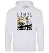Мужская толстовка (худи) Level 30 complete Серый меланж фото