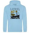 Чоловіча толстовка (худі) Level 30 complete Блакитний фото