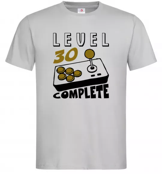 Чоловіча футболка Level 30 complete Сірий фото