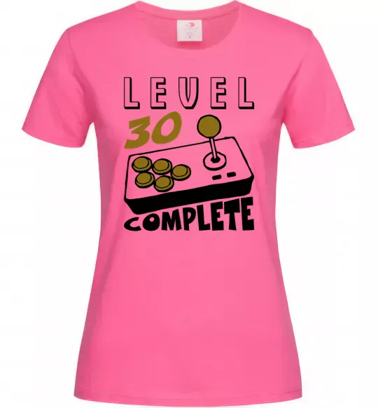 Женская футболка Level 30 complete Ярко-розовый фото