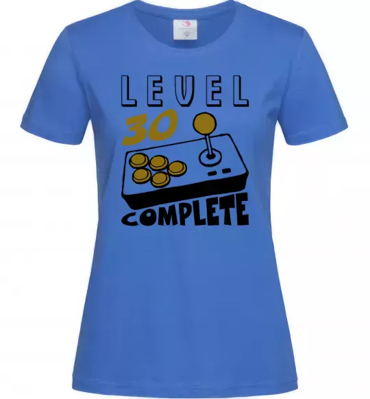 Женская футболка Level 30 complete Ярко-синий фото