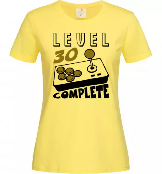 Женская футболка Level 30 complete Лимонный фото