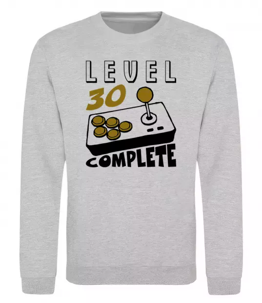 Свитшот Level 30 complete Серый меланж фото