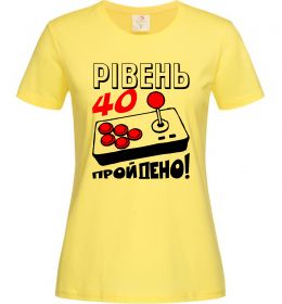 Женская футболка Рівень 40 пройдено