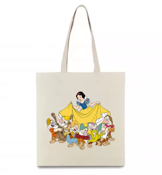 Эко-сумка Білосніжка і сім гномів Бежевый фото