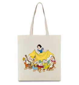 Эко-сумка Білосніжка і сім гномів Бежевый фото