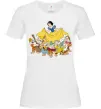 Женская футболка Білосніжка і сім гномів Белый фото