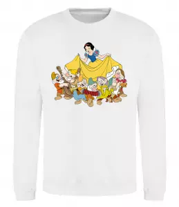 Свитшот Білосніжка і сім гномів Белый фото