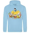 Мужская толстовка (худи) Білосніжка і сім гномів Голубой фото