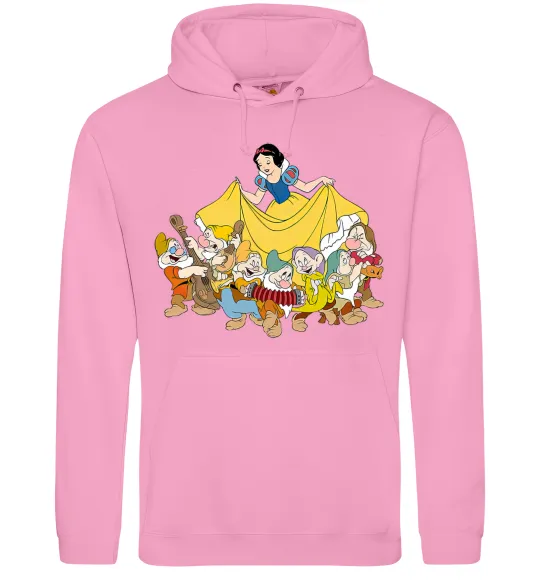 Женская толстовка (худи) Білосніжка і сім гномів Розовый фото