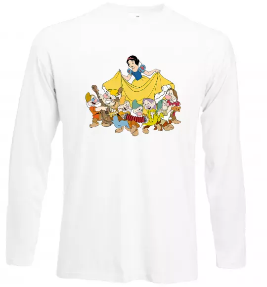 Лонгслив Білосніжка і сім гномів Белый фото