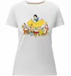 Женская премиум футболка Білосніжка і сім гномів Белый фото