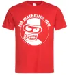 Мужская футболка Bender i'm watching you Красный фото