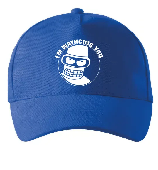 Кепка Bender i'm watching you Яскраво-синій фото