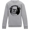 Детский Свитшот Bender i'm watching you Серый меланж фото