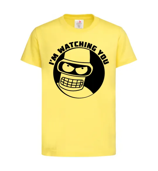 Детская футболка Bender i'm watching you Лимонный фото
