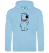 Мужская толстовка (худи) Брайан пес Голубой фото