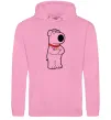 Женская толстовка (худи) Брайан пес Розовый Женская толстовка (худи) Брайан пес Розовый фото