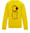 Детский Свитшот Брайан пес Солнечно желтый Детский Свитшот Брайан пес Солнечно желтый фото