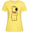 Жіноча футболка Брайан пес Лимонний Жіноча футболка Брайан пес Лимонний фото
