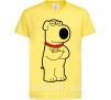 Дитяча футболка Брайан пес Лимонний фото
