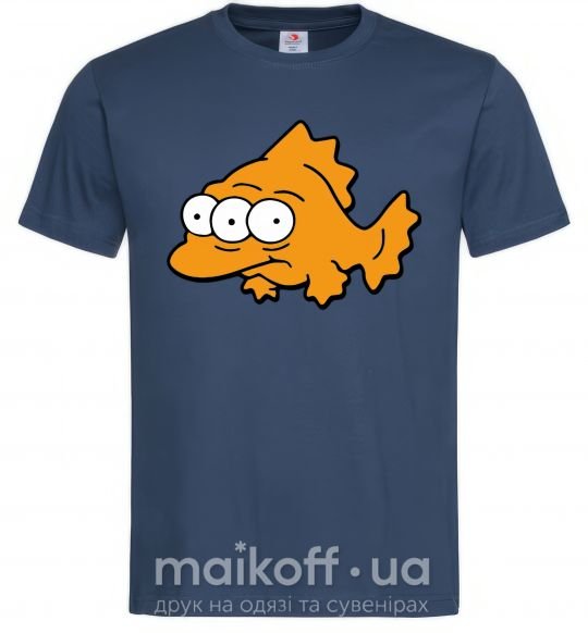 Мужская футболка Трехглазая рыба Темно-синий фото