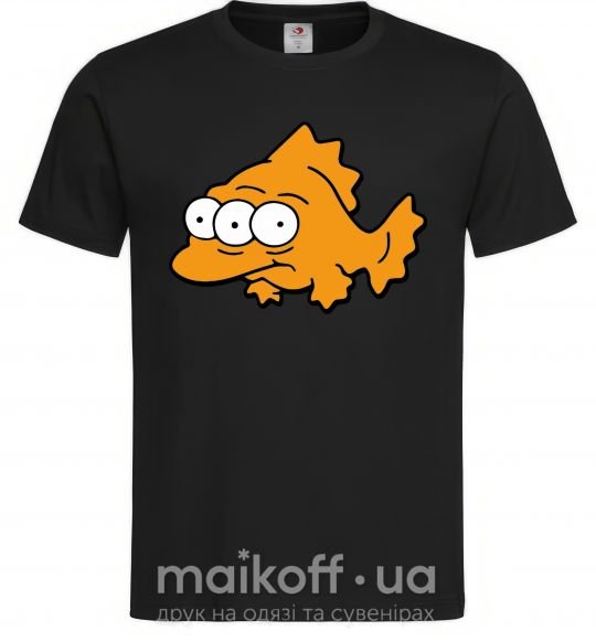 Чоловіча футболка Трехглазая рыба Чорний фото