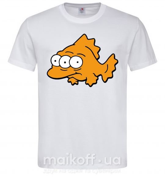 Чоловіча футболка Трехглазая рыба Білий фото