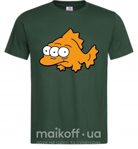 Мужская футболка Трехглазая рыба Темно-зеленый фото