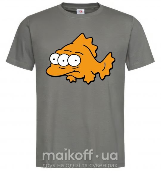 Чоловіча футболка Трехглазая рыба Графіт фото