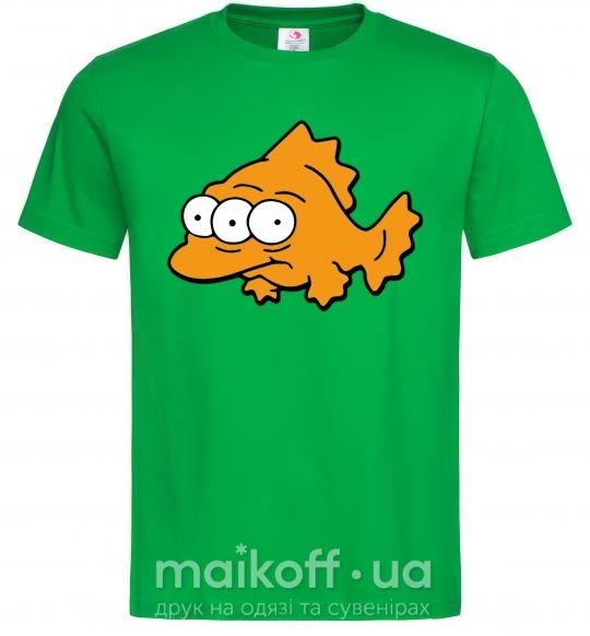 Чоловіча футболка Трехглазая рыба Зелений фото