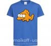 Детская футболка Трехглазая рыба Ярко-синий фото