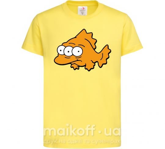 Дитяча футболка Трехглазая рыба Лимонний фото