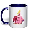 Чашка с цветной ручкой Princess Aurora Глубокий темно-синий фото