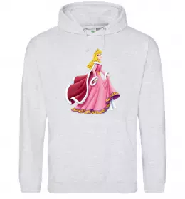 Мужская толстовка (худи) Princess Aurora Серый меланж фото