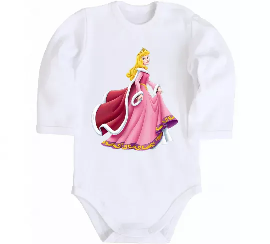Дитячий бодік Princess Aurora Білий фото