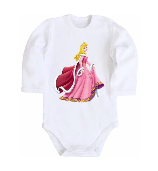 Дитячий бодік Princess Aurora Білий фото