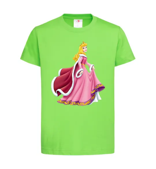 Дитяча футболка Princess Aurora Лаймовий фото
