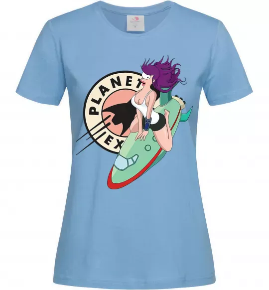 Жіноча футболка Leela Блакитний фото