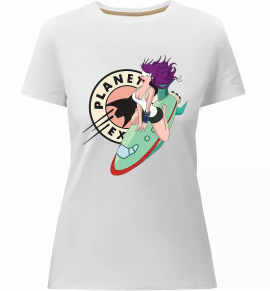 Женская премиум футболка Leela Белый фото