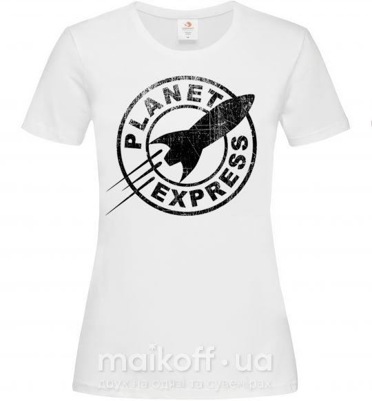 Жіноча футболка Planet express Білий фото