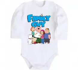 Детский боди Family guy Белый фото