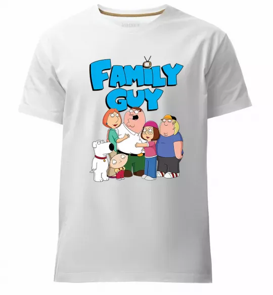 Чоловіча преміум футболка Family guy Білий фото