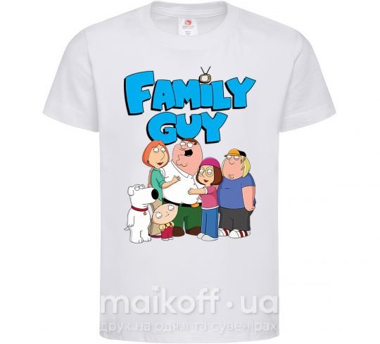 Дитяча футболка Family guy Білий фото