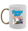 Чашка с цветной ручкой Family guy Золото фото