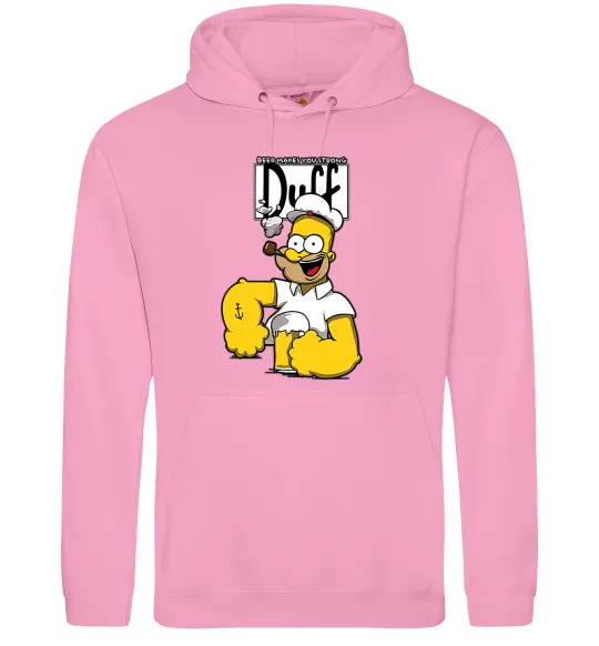 Жіноча толстовка (худі) Beer makes you strong Рожевий фото