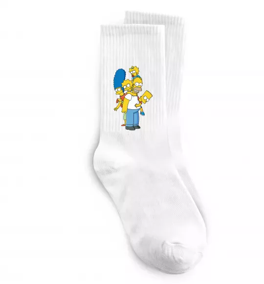 Носки The Simpsons family Белый фото