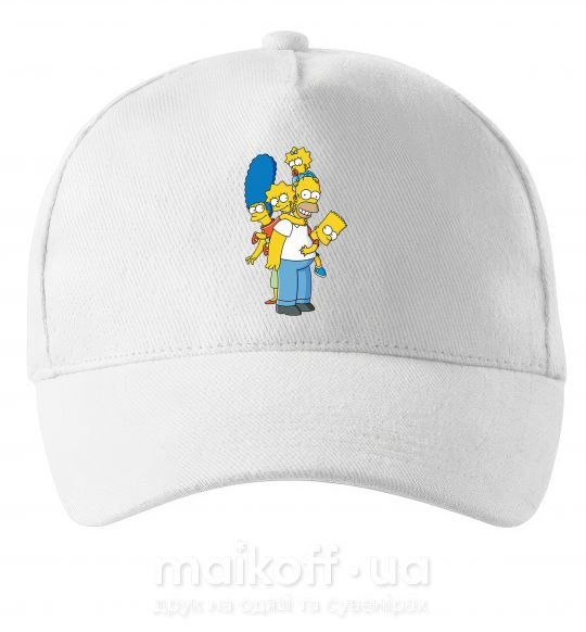Кепка The Simpsons family Білий фото