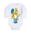 Детский боди The Simpsons family Белый фото